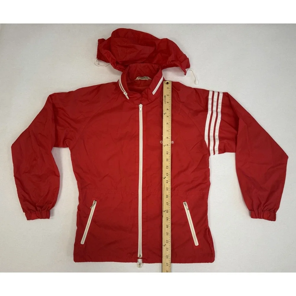 Adidas 80s Jacket Descente Small Japanese Fashion Red Vintage